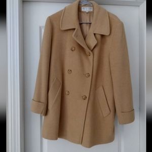 Larry Levine design 100% real camel hair 14P coat!